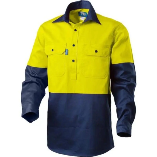 Picture of Tru Workwear, Shirt, Long Sleeve, Cotton Drill, Closed Front